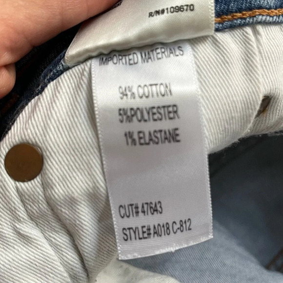 Agolde Sophie jeans high Rise Skinny Crop Vertigo light wash distressed 25 - Picture 3 of 7